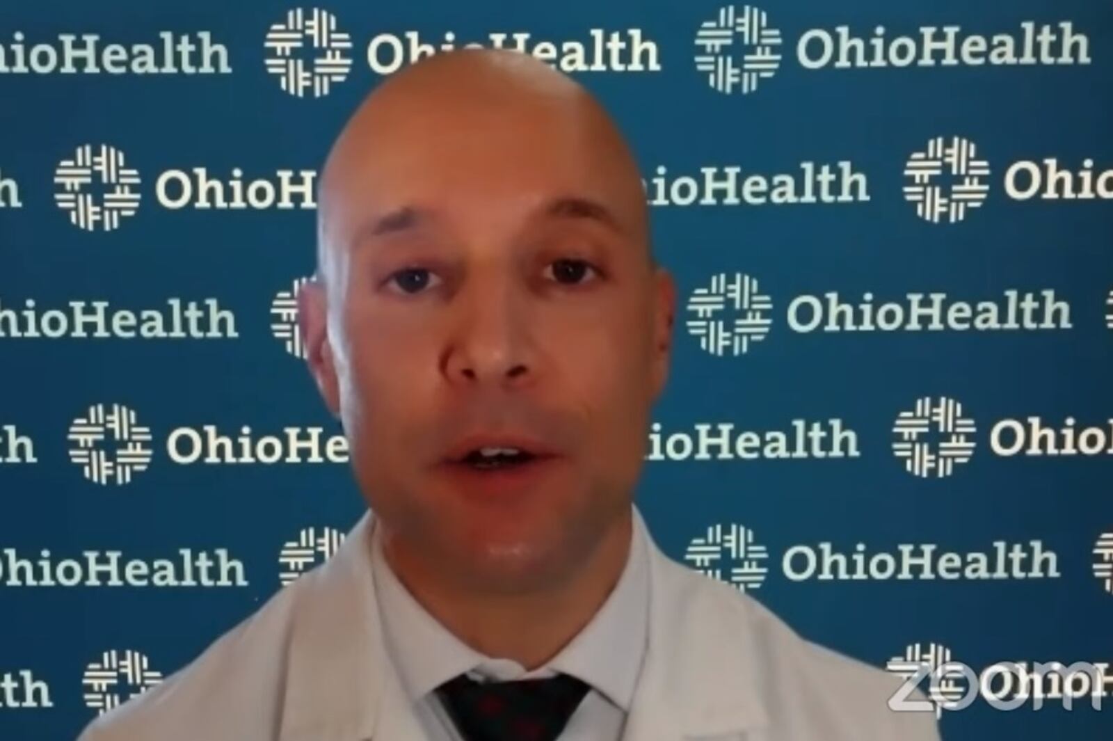 Dr. Joe Gastaldo, medical director of infectious diseases at OhioHealth, during a virtual press conference on Wednesday, Dec. 21, 2022. COURTESY OF OHIO DEPARTMENT OF HEALTH