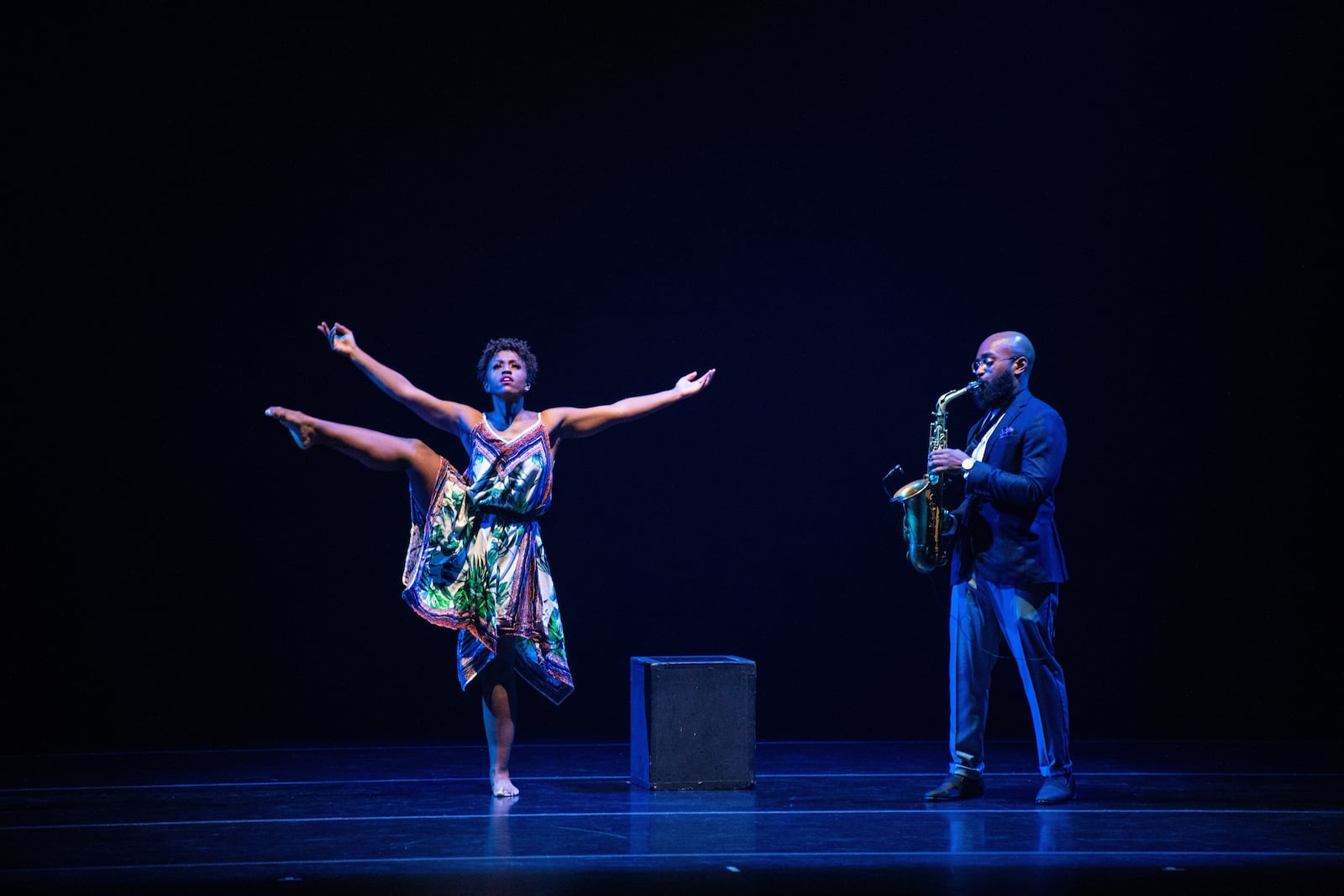 DCDC company member Countess V. Winfrey (seen here with her brother, Wesley Winfrey III). PHOTO BY SCOTT ROBINSON