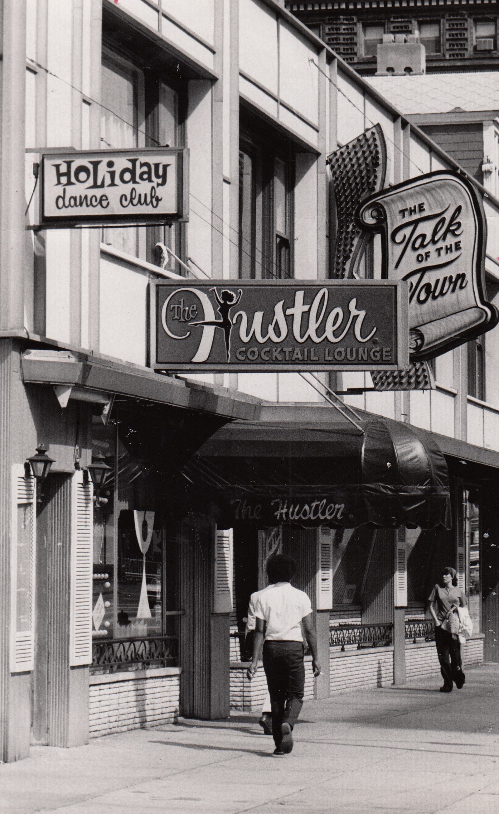 America’s first Hustler Club. The Hustler Cocktail Lounge, 435 E. Third St., Dayton, Ohio, August 1973. File photo