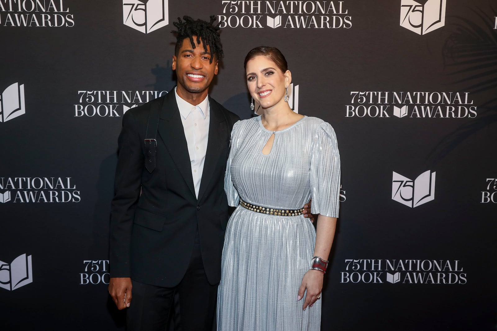 Musician Jon Batiste, left, and author Suleika Jaouad attend the 75th National Book Awards ceremony at Cipriani Wall Street on Wednesday, Nov. 20, 2024, in New York. (Photo by Andy Kropa/Invision/AP)