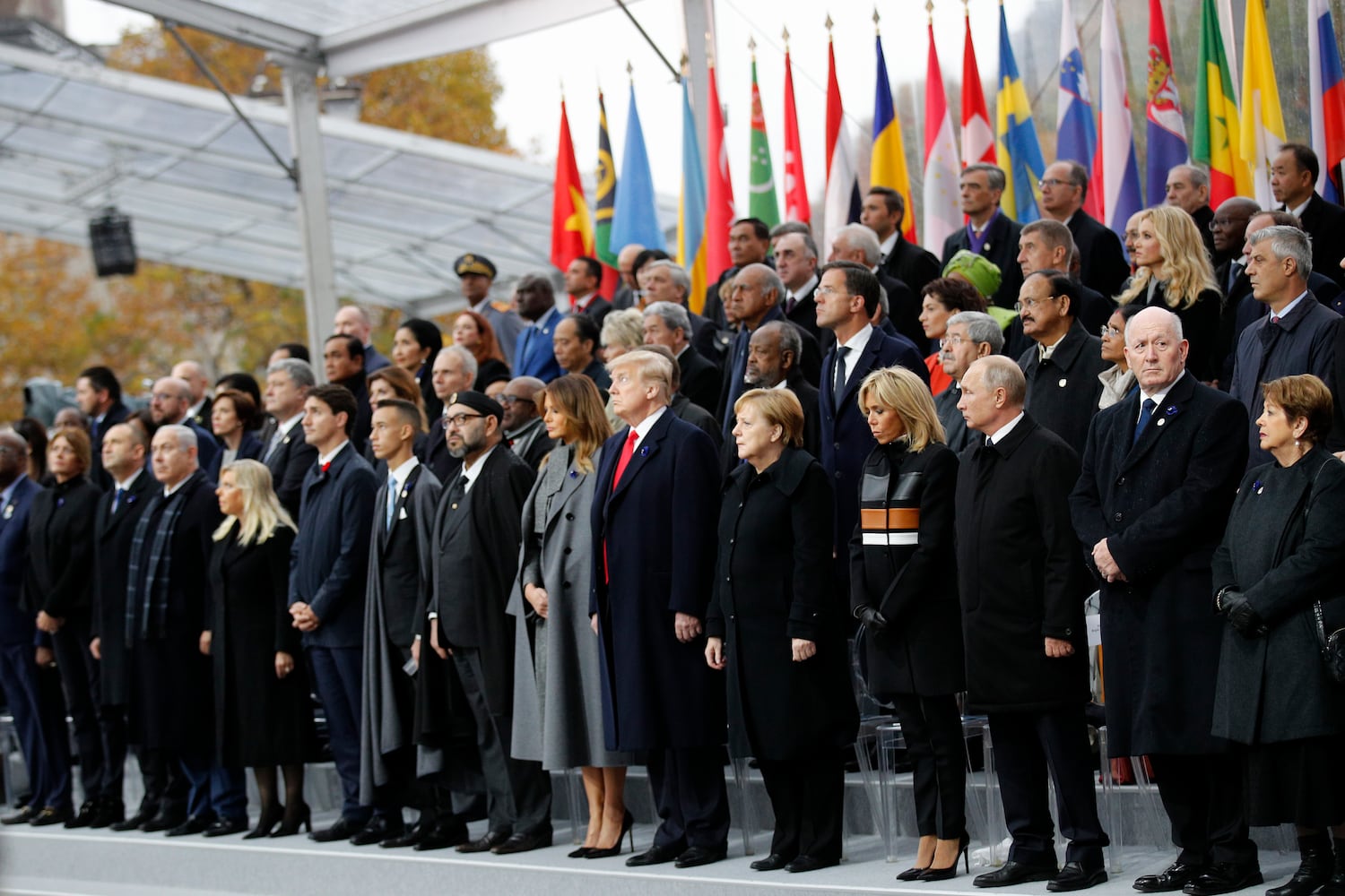 Photos: Trump, world leaders mark 100 years since World War I armistice