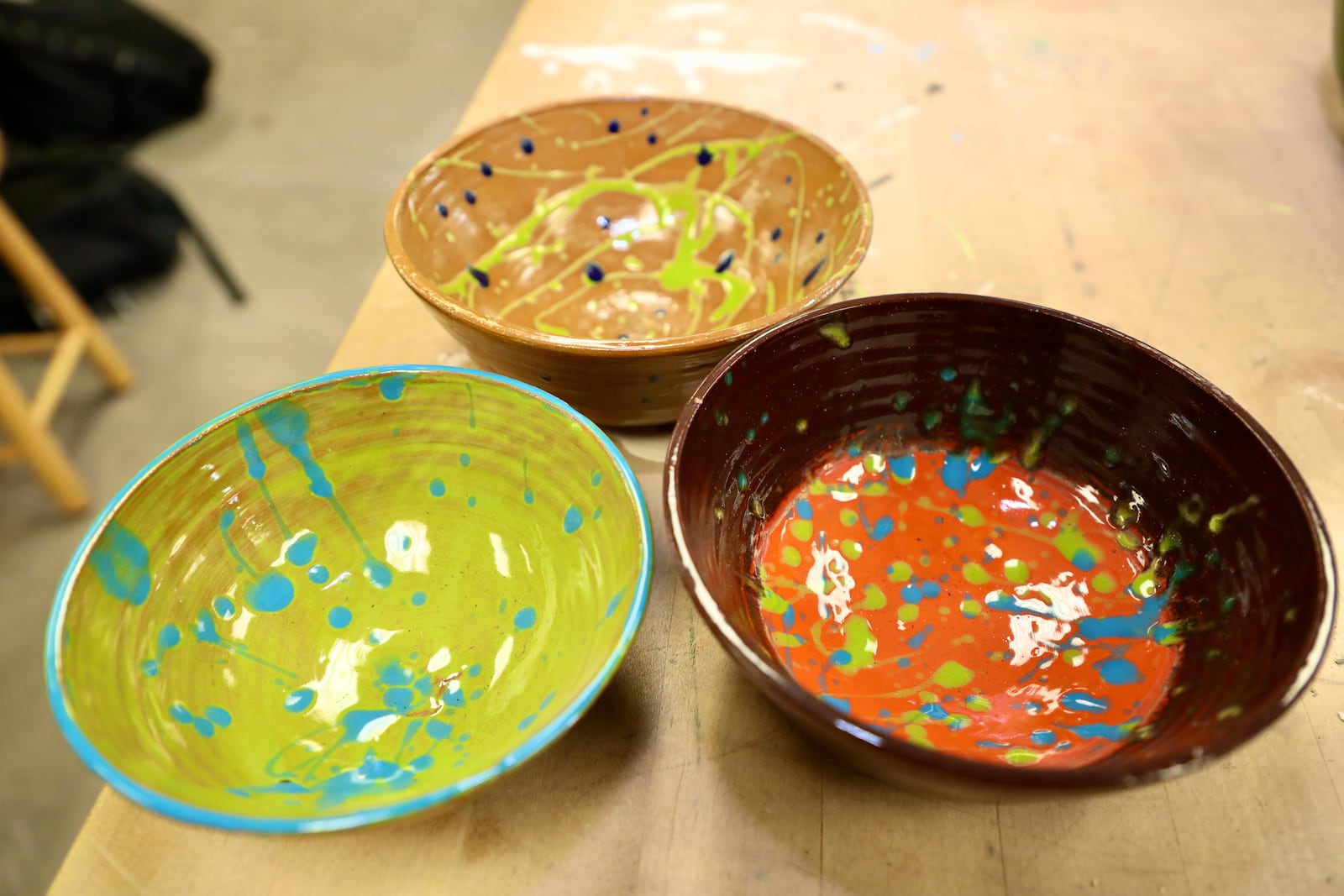 Springfield High School art students created more than 600 bowls for the 29th annual Empty Bowls fundraiser. Contributed