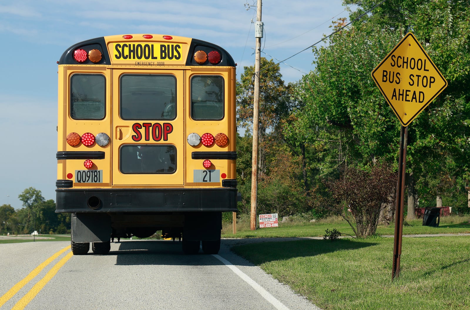 Shawnee school buses are now equiped with new cameras to catch drivers going around the bus when it's letting children on and off. BILL LACKEY/STAFF