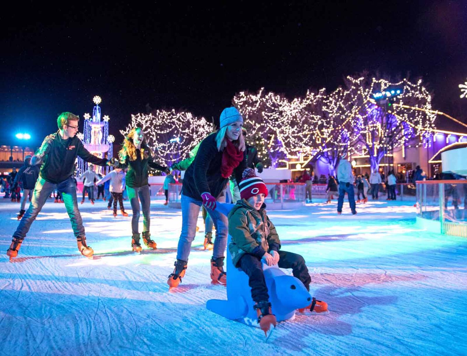 Winterfest at Kings Island amusement park.