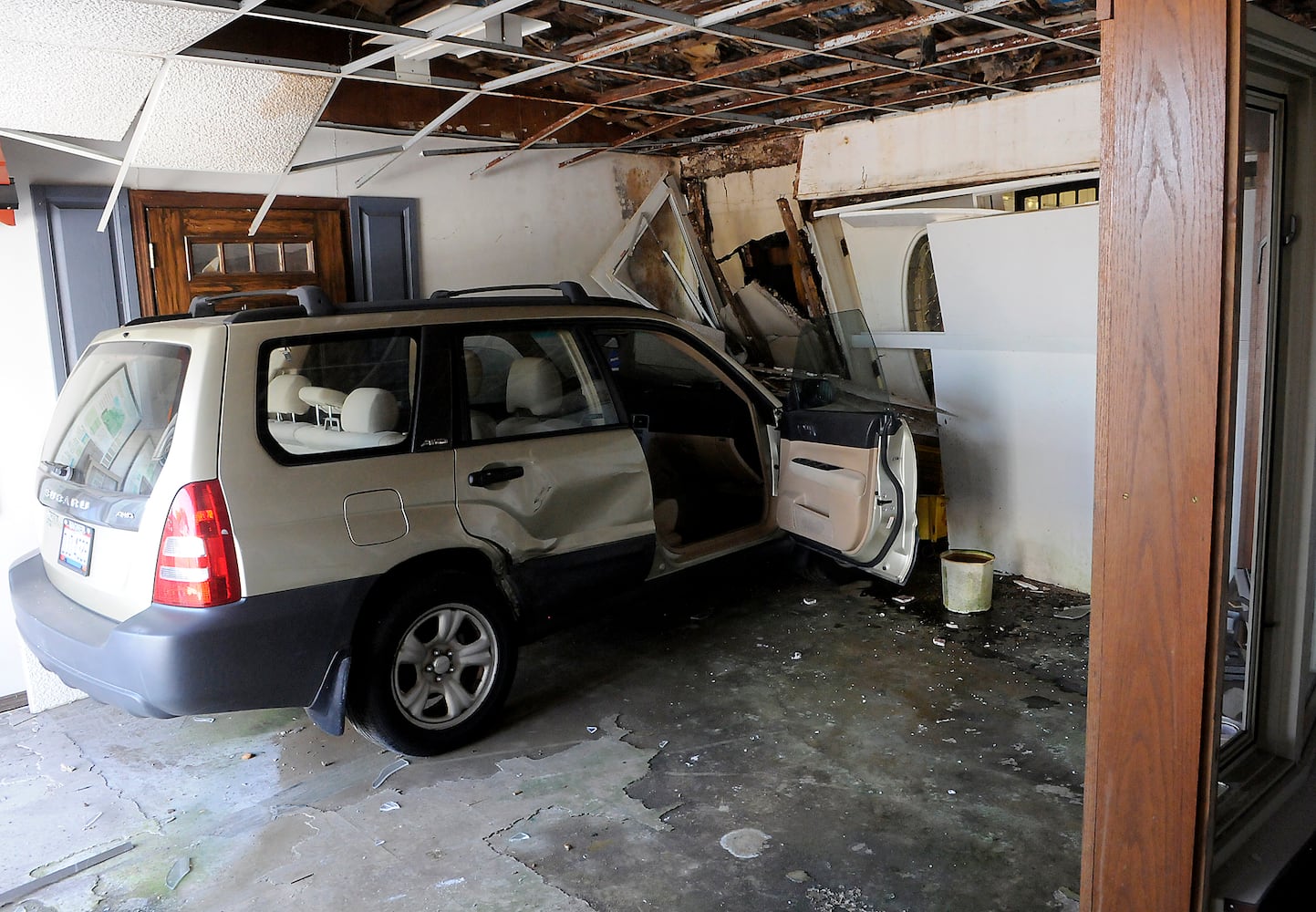 Car into Building