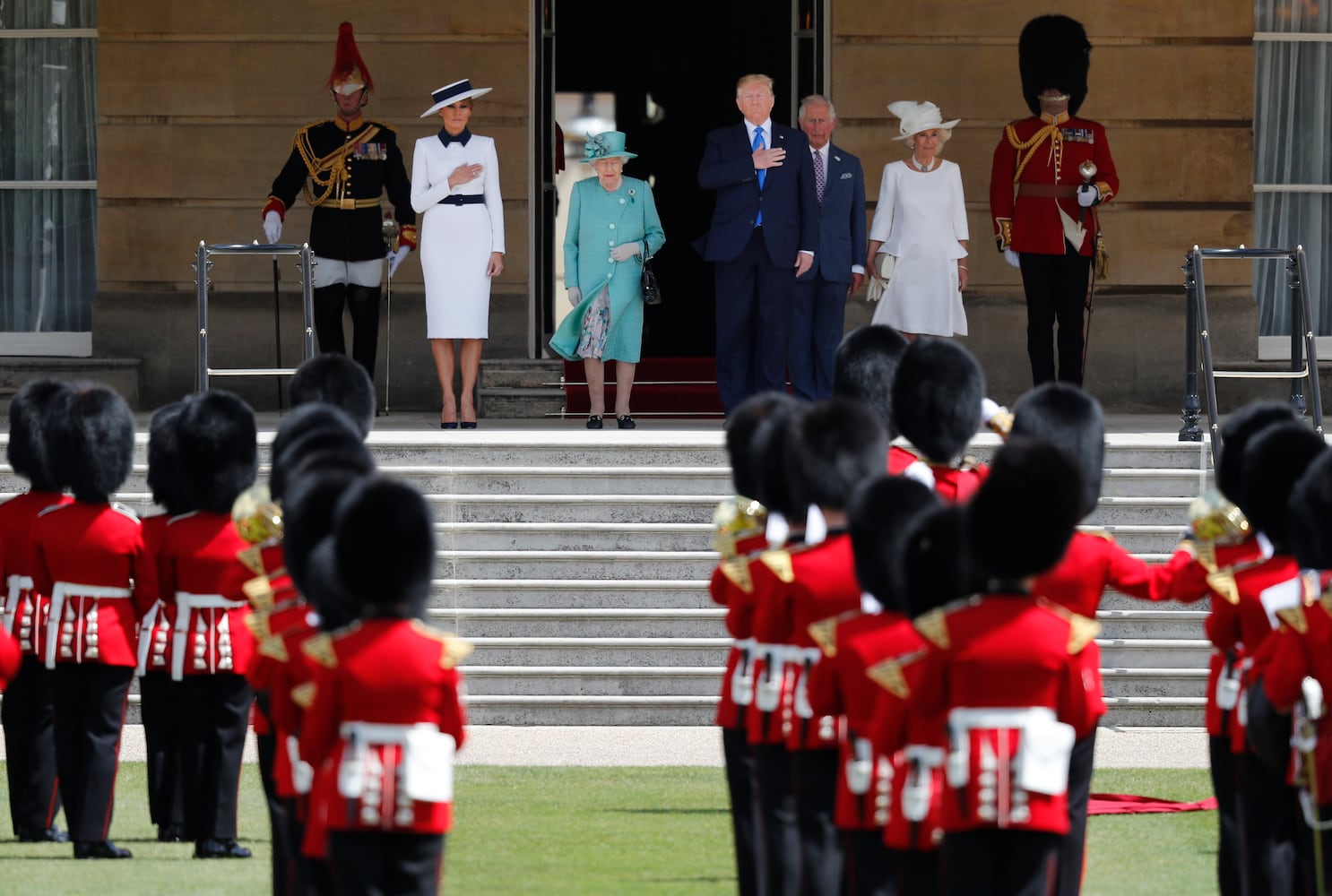 Photos: Trump arrives in United Kingdom for 3-day state visit