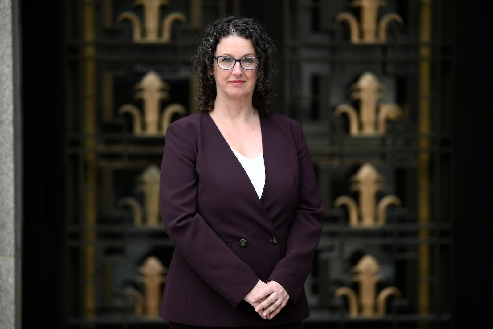 Diane Yentel, president and CEO of the National Council of Nonprofits, poses for a photograph, in Washington, Monday, Feb. 3, 2025. (AP Photo/Nick Wass)