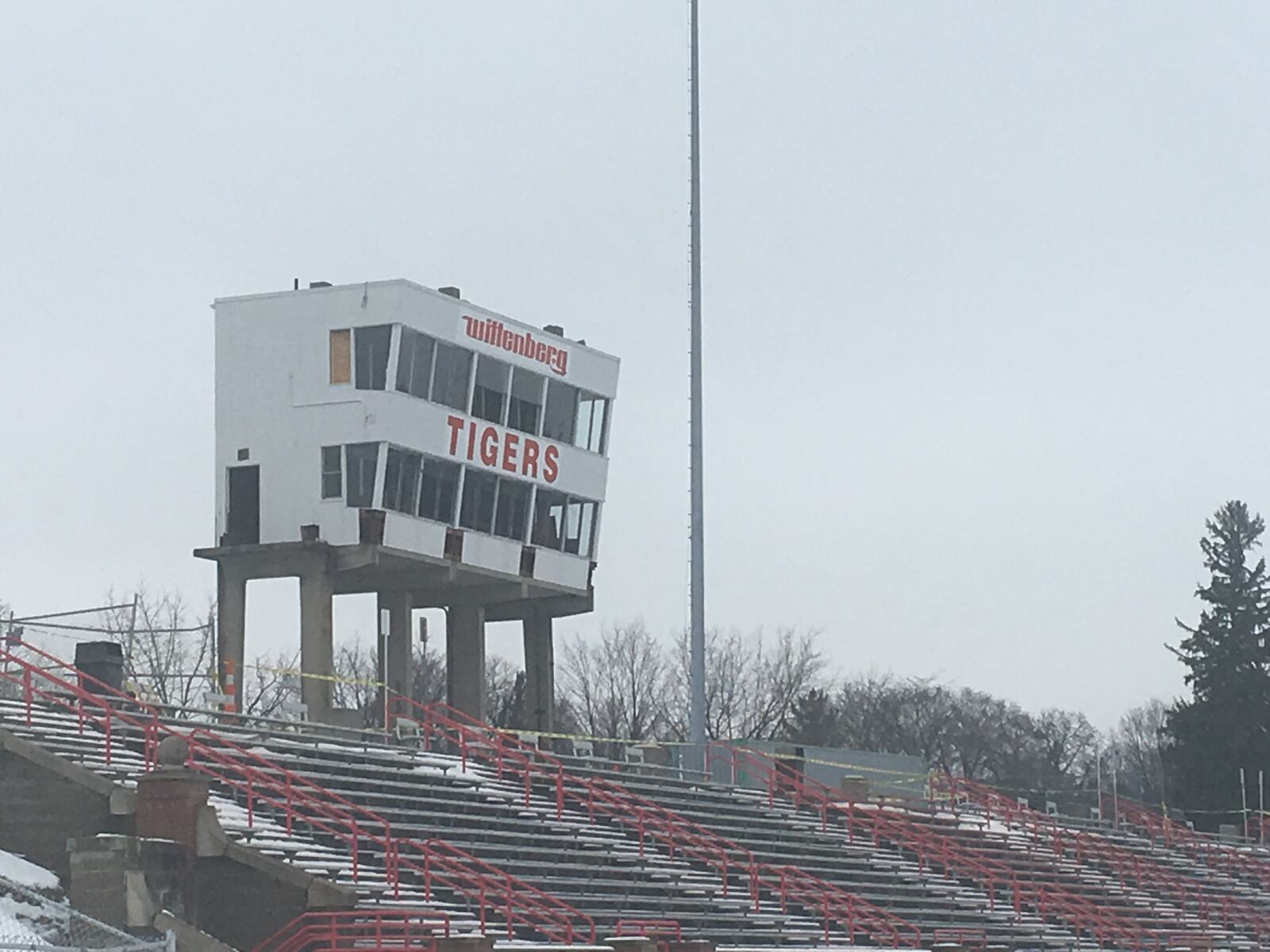 Wittenberg plans to demolish its press box today. Parker Perry/Staff