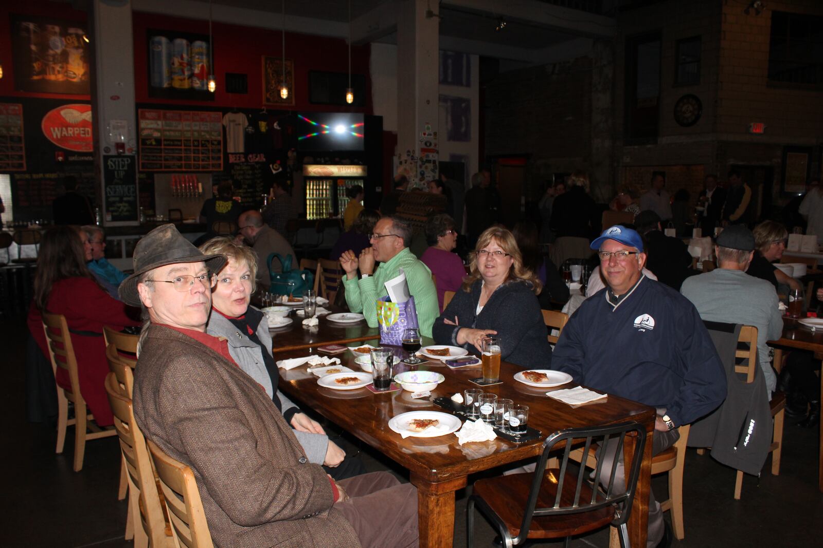 The Antioch Writers' Workshop celebrated its 30th anniversary of inspiring the community of creative writers in the greater Dayton area and across country on Tuesday, Nov. 10 at Warped Wing Brewing Company.  (AMELIA ROBINSON/STAFF)