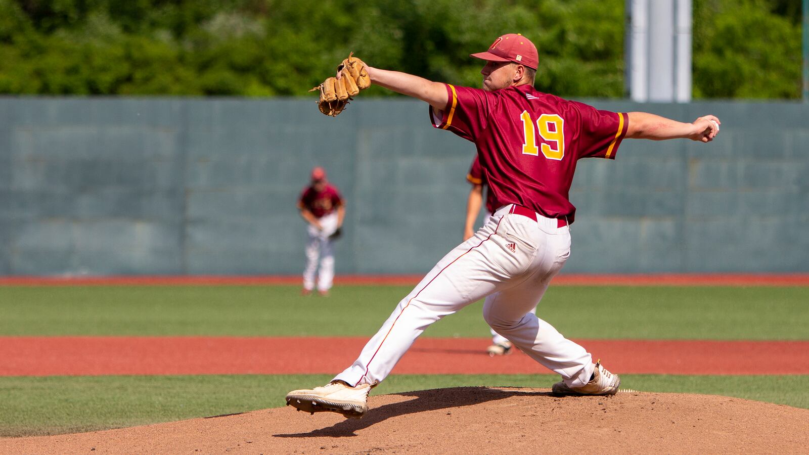 Northeastern senior Preston Graves pitched into the seventh inning Friday and struck out six in a 6-3 loss to Roger Bacon in the Division III region final at Wright State. CONTRIBUTED/Jeff Gilbert