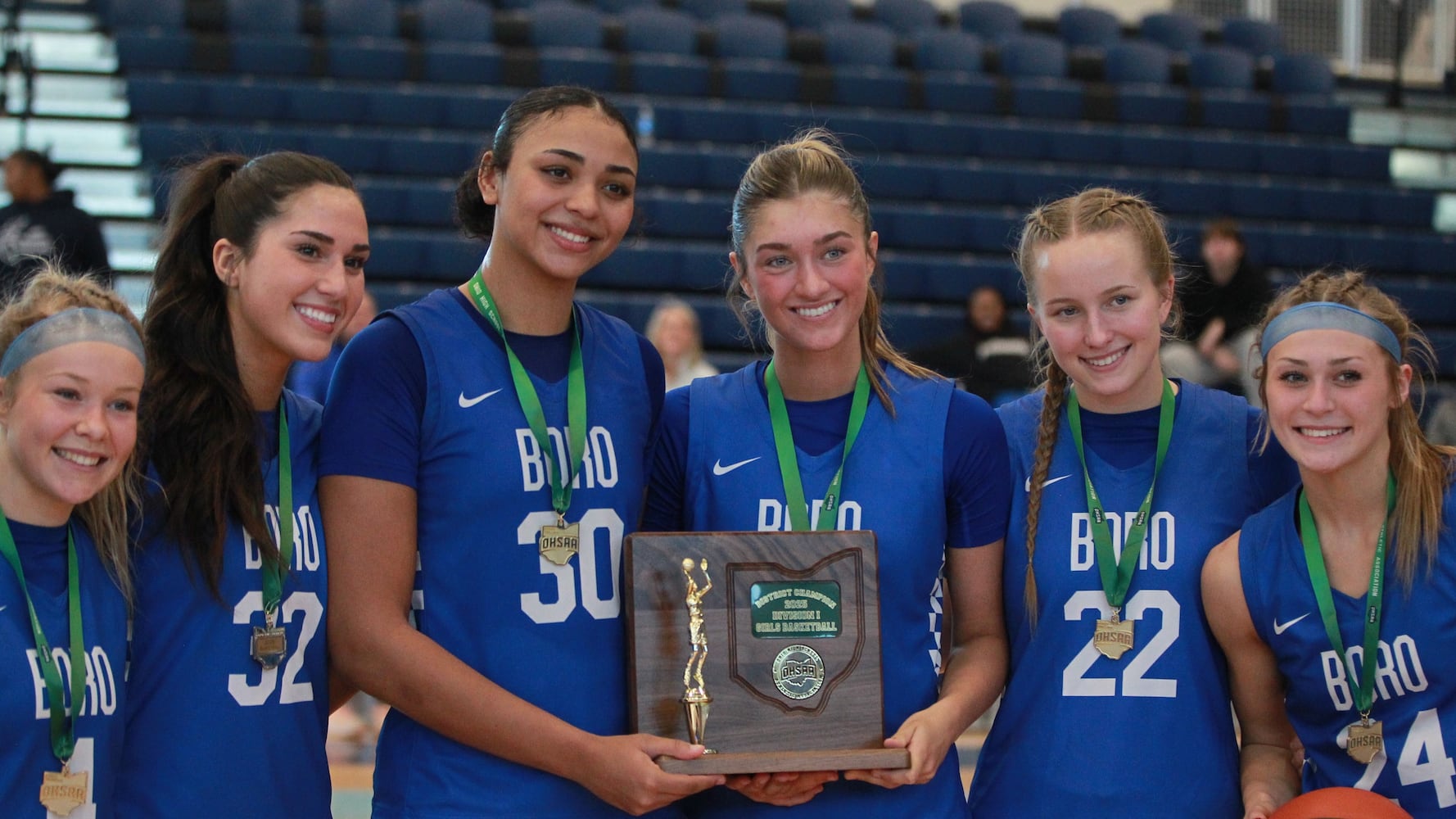 Springboro Panthers girls basketball DI district champs