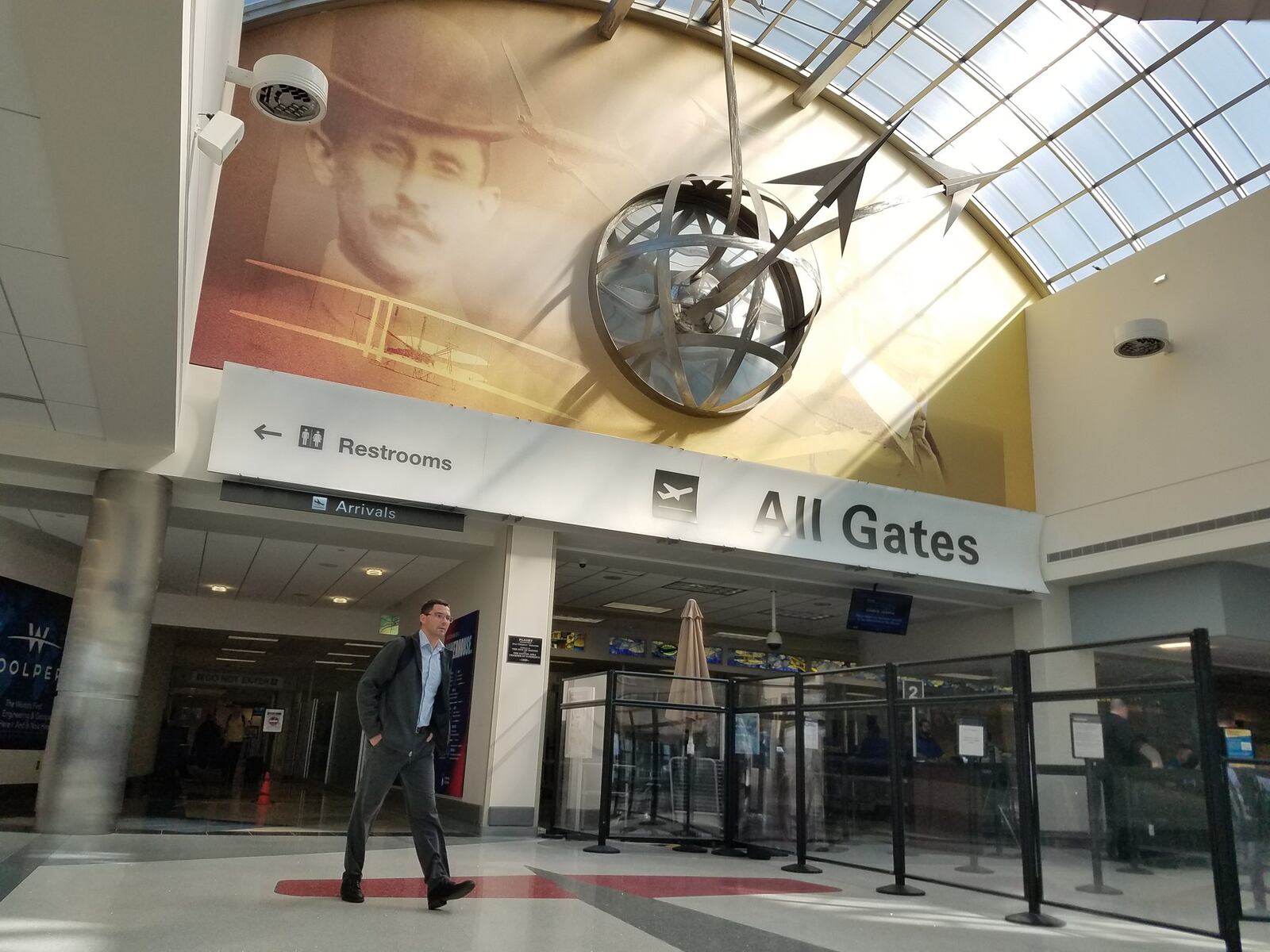 The Dayton International Airport unveiled its new terminal renovations Tuesday. The $29 million project took two year and more than 100 people to finish. STAFF PHOTO / HOLLY SHIVELY