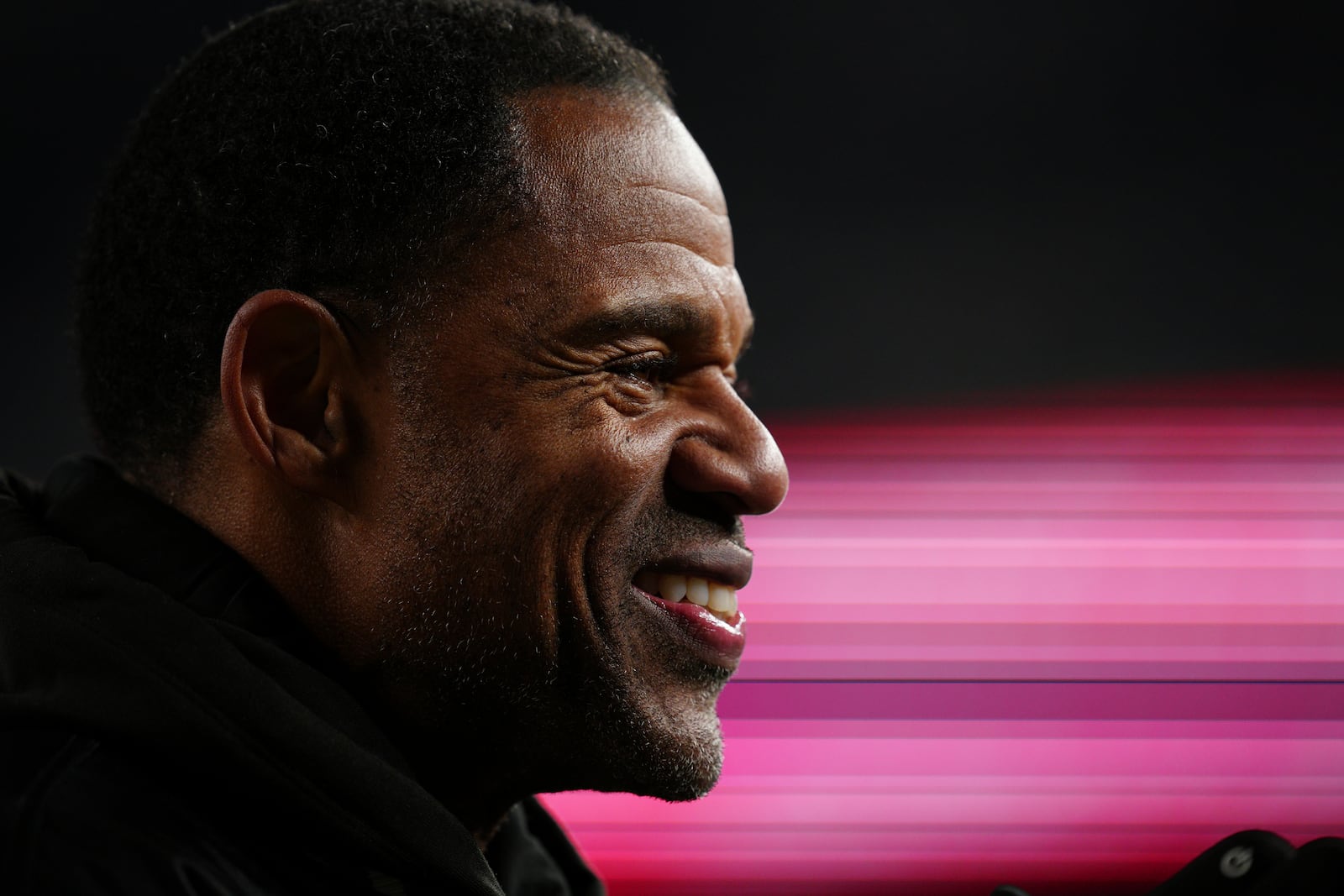 FILE - Former Philadelphia Eagle Eric Allen stands on the sidelines during an NFL football game against the Green Bay Packers, on Jan. 12, 2025, in Philadelphia. (AP Photo/Derik Hamilton)