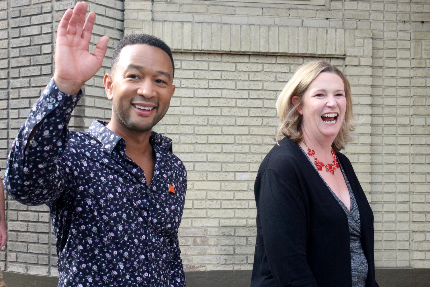 PHOTOS: John Legend visits the Oregon District to show support for the community