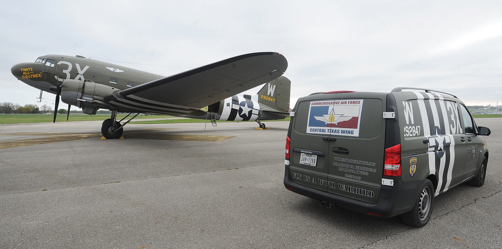 'That’s All, Brother’ flies from history to the National Museum of the Air Force, Tuesday April 20, 2021 for a three-day visit.