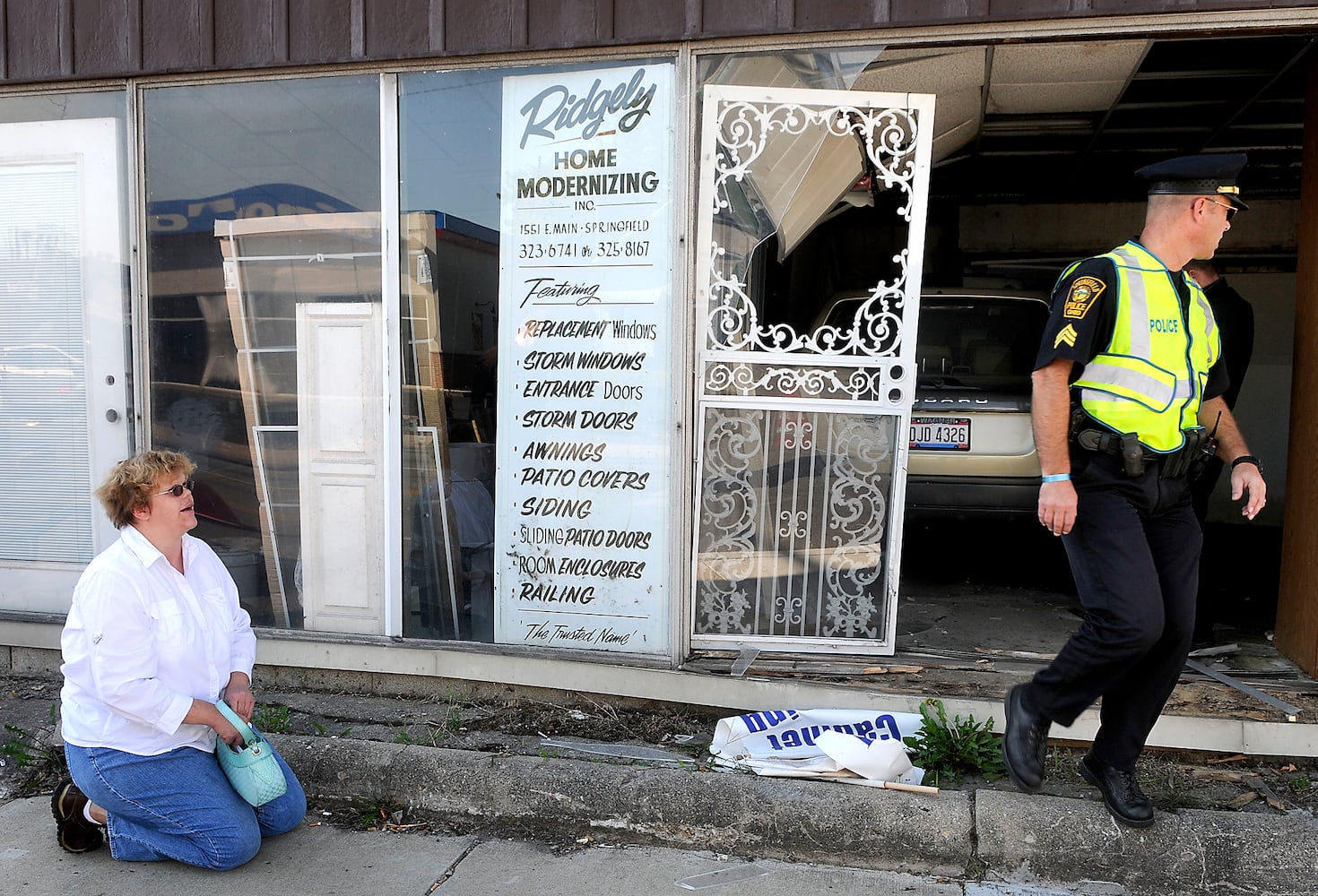 Car into Building