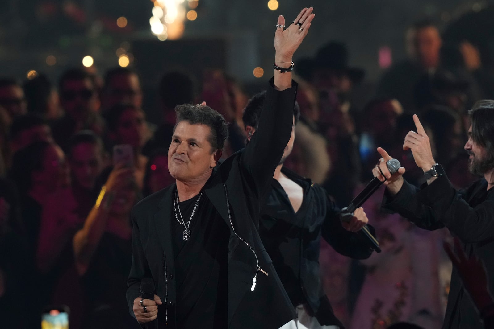 Carlos Vives performs during the 25th Latin Grammy Award ceremony, Thursday, Nov. 14, 2024, in Miami. (AP Photo/Lynne Sladky)