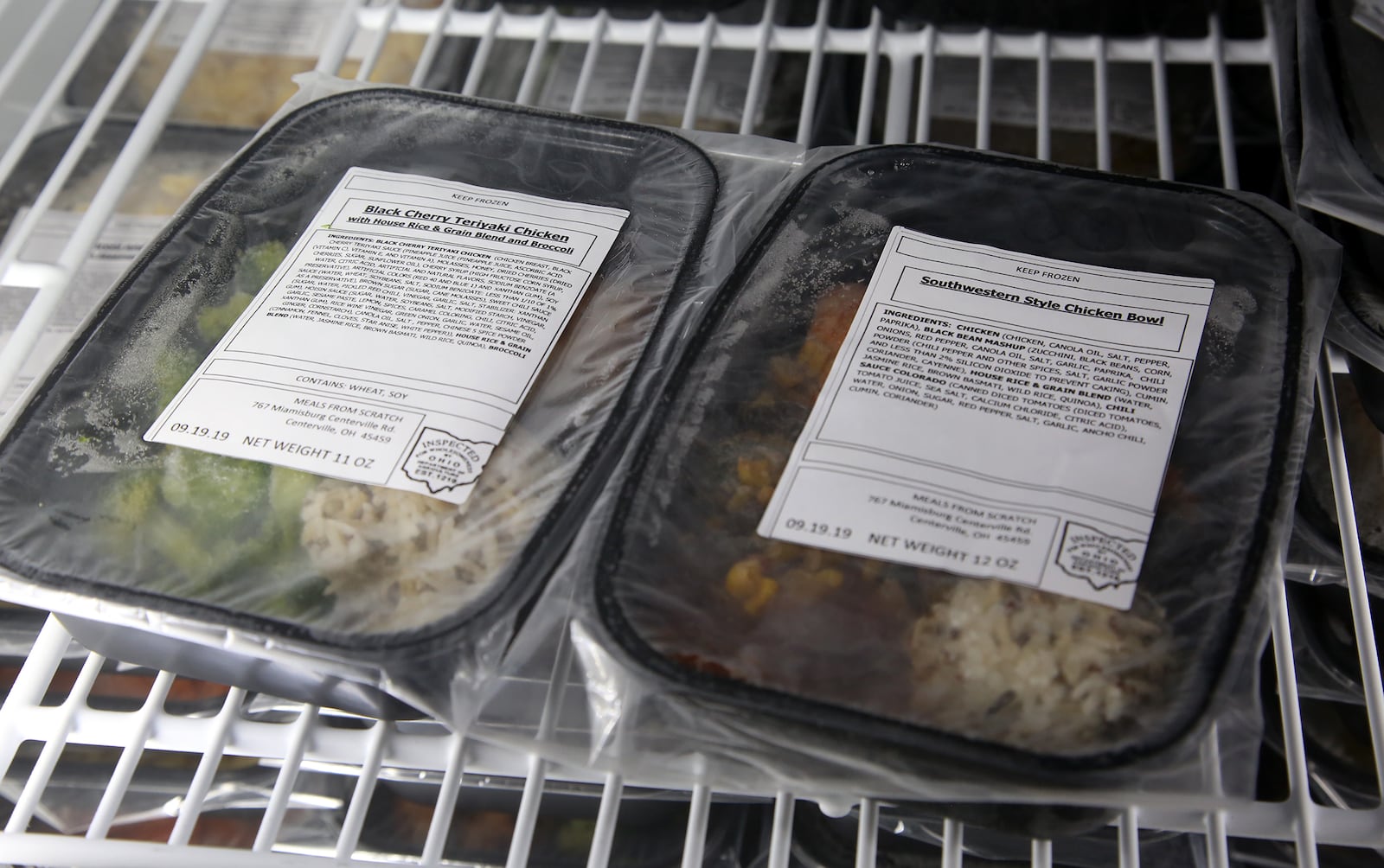 Prepared meals for Pink Ribbon Girls can be cooked in the oven or microwave. Healthy meals are one of the free direct services provided by Pink Ribbon Girls for patients with breast and gynecological cancers. The nonprofit organization, headquartered in Tipp City, also provides house cleaning, transportation to treatment and peer support.  LISA POWELL / STAFF