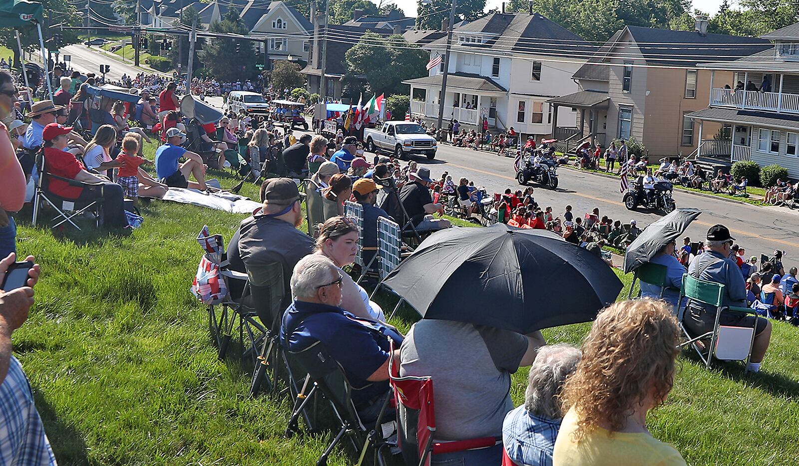 Thousands of people line the parade route for the 2022 Springfield Memorial Day Monday, May 30. BILL LACKEY/STAFF