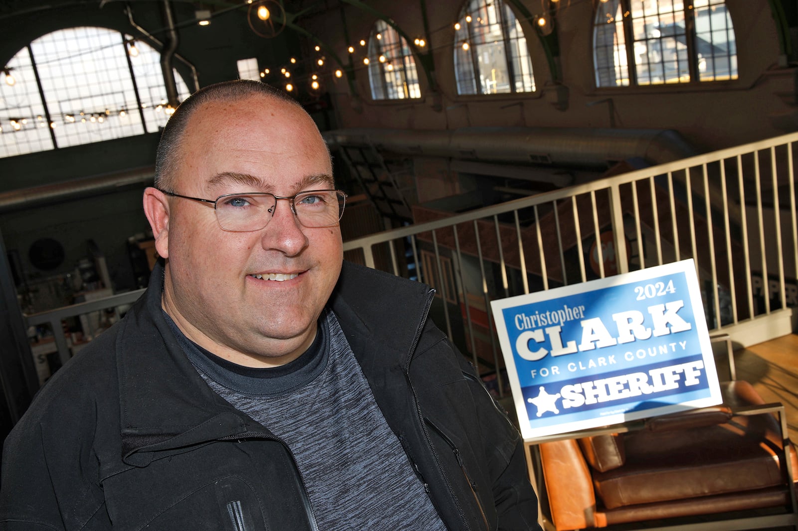 Chris Clark will become Clark County sheriff in January after the Tuesday, March 19, 2024 primary election victory over incumbent Deborah Burchett. He faces no opponent in November. BILL LACKEY/STAFF