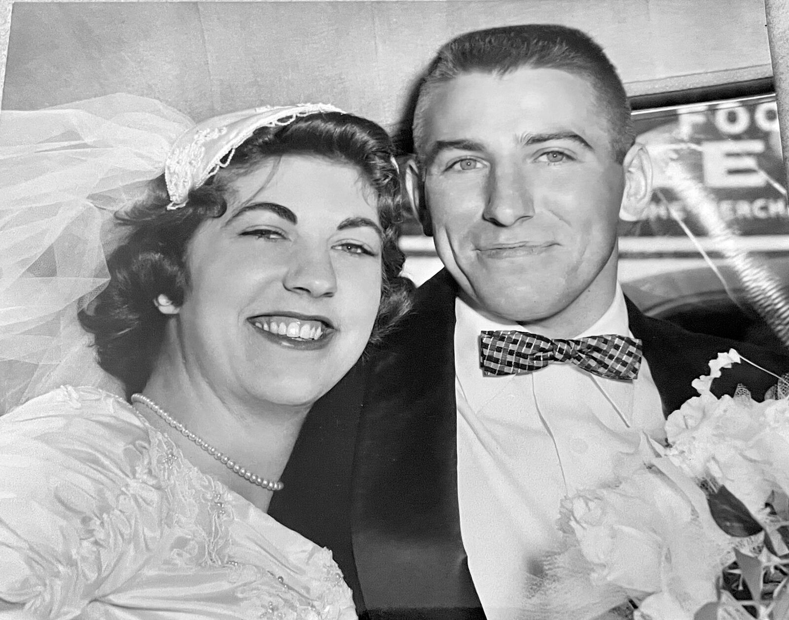 Shirley and Gene Hausfeld on their wedding day - Oct. 12, 1957. CONTRIBUTED