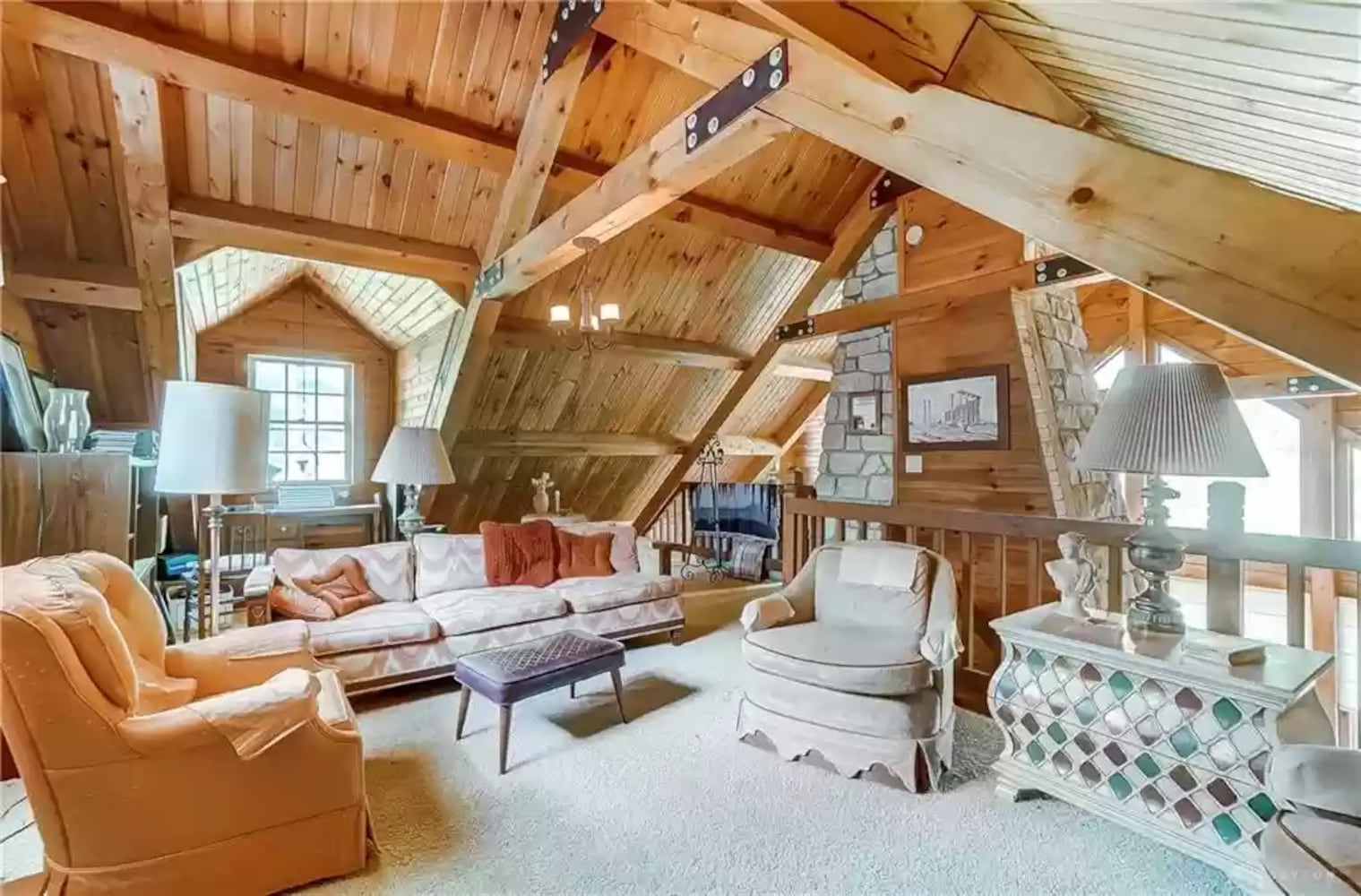 PHOTOS: Custom log-cabin style home listed near New Carlisle