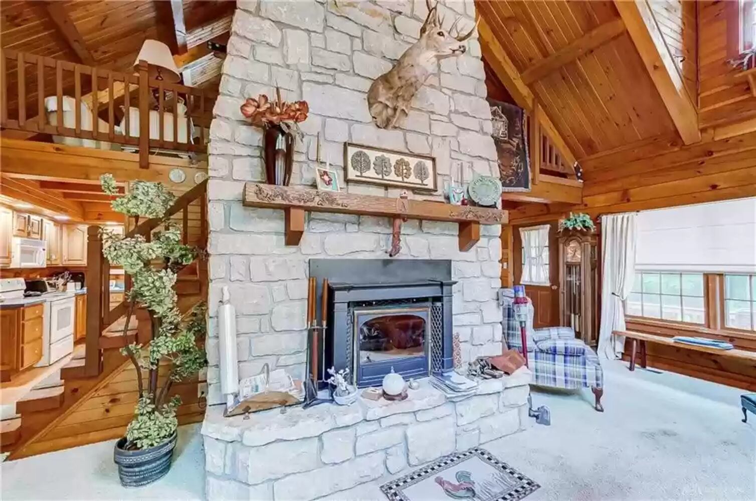 PHOTOS: Custom log-cabin style home listed near New Carlisle