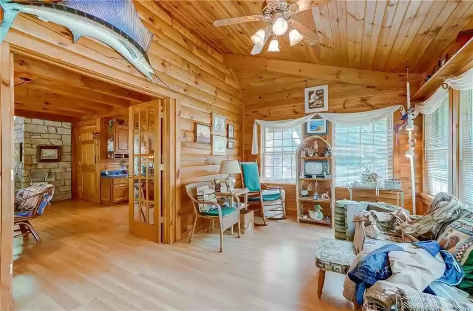 PHOTOS: Custom log-cabin style home listed near New Carlisle