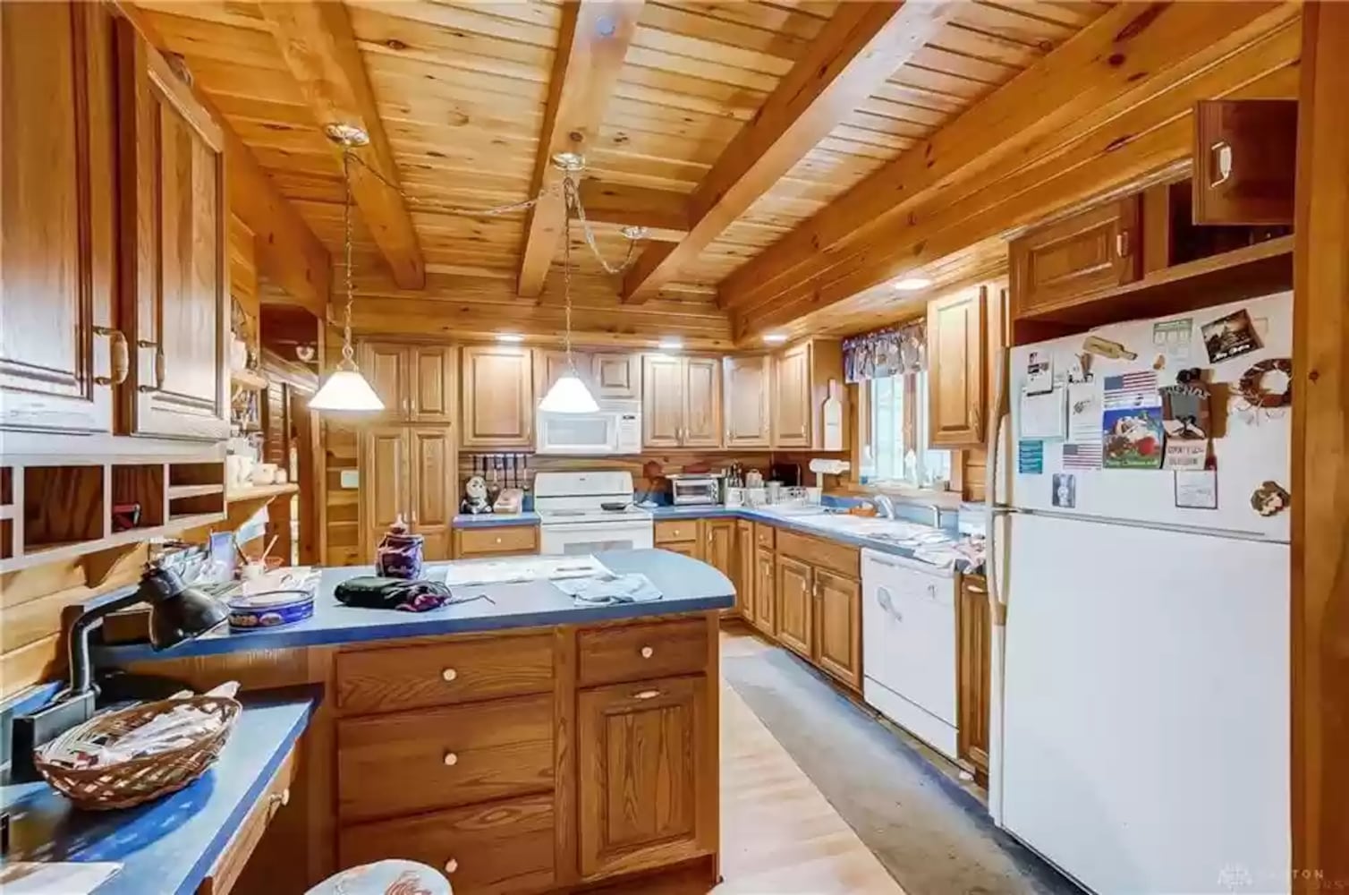 PHOTOS: Custom log-cabin style home listed near New Carlisle