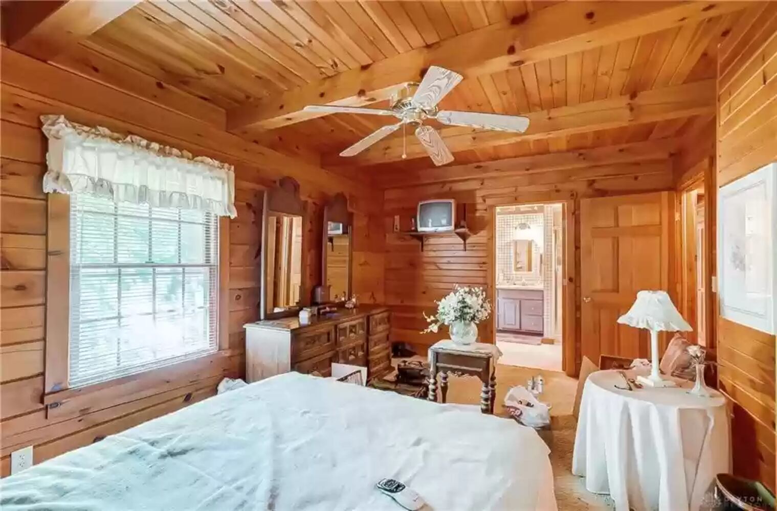 PHOTOS: Custom log-cabin style home listed near New Carlisle