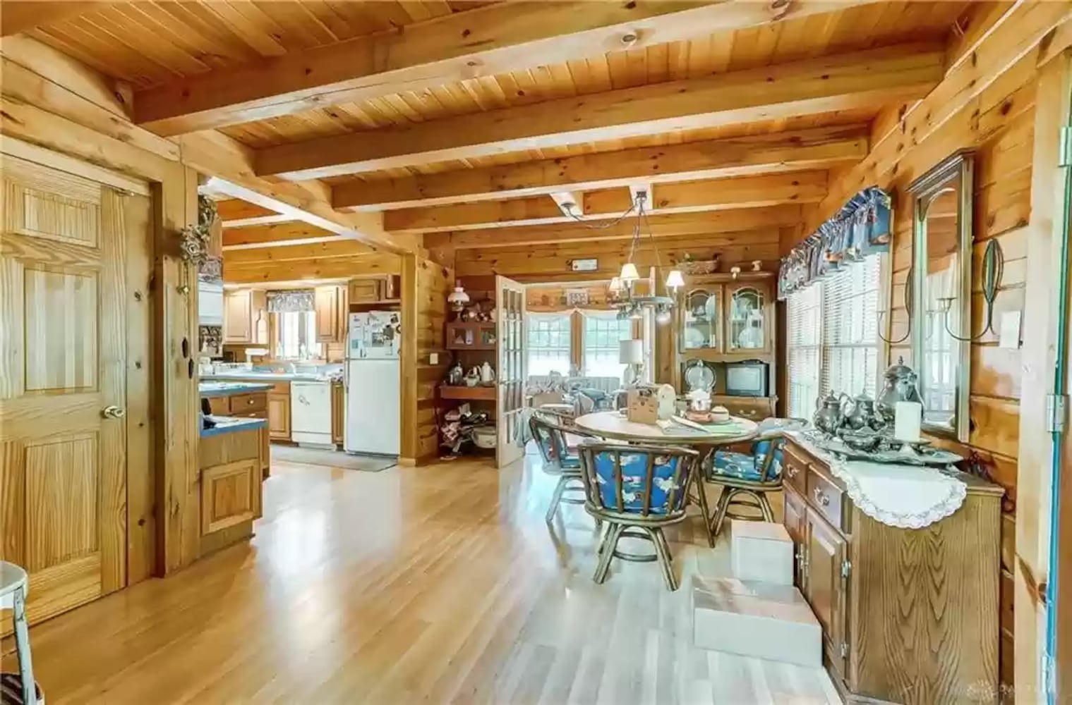 PHOTOS: Custom log-cabin style home listed near New Carlisle