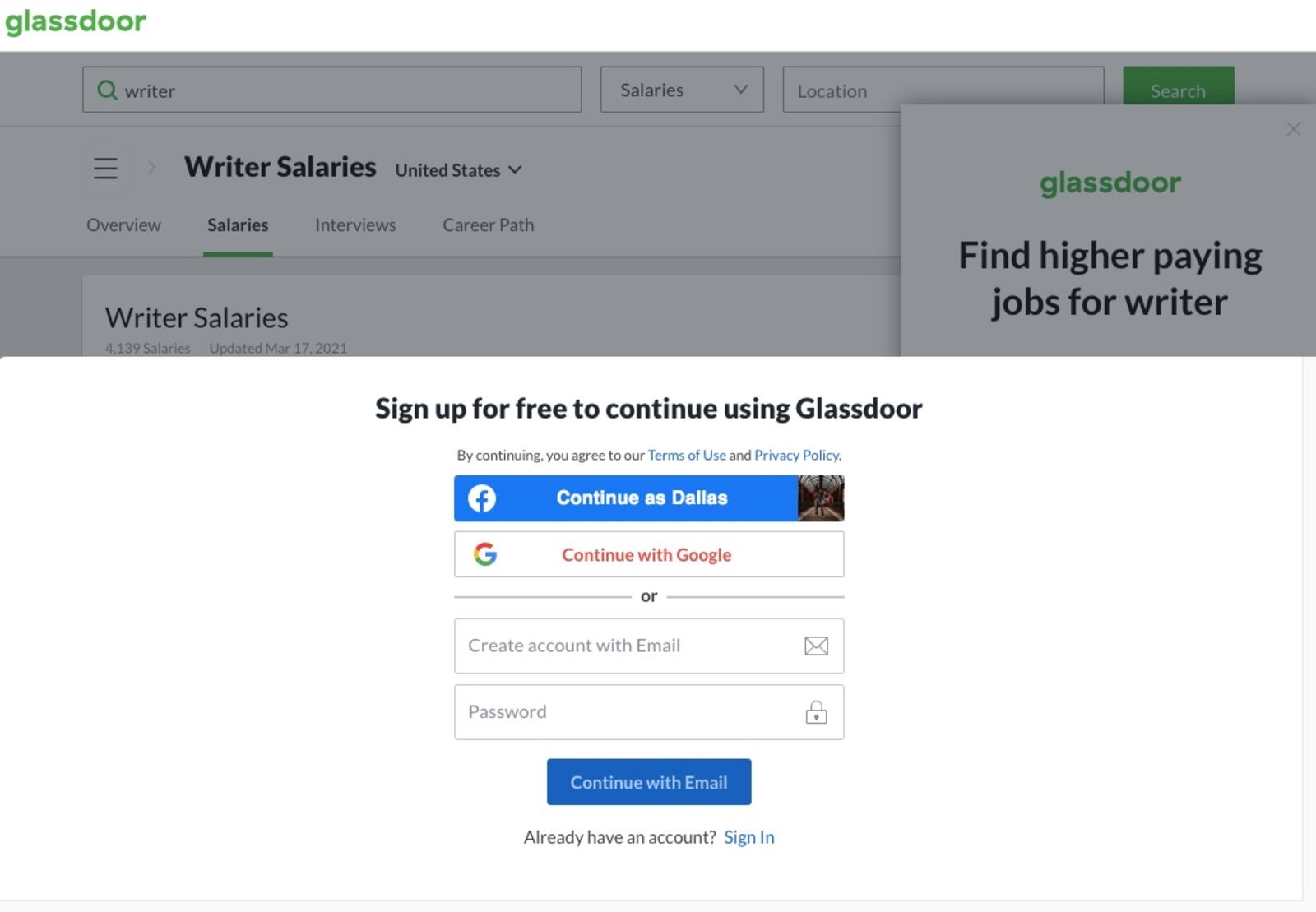 How to unlock Glassdoor reviews