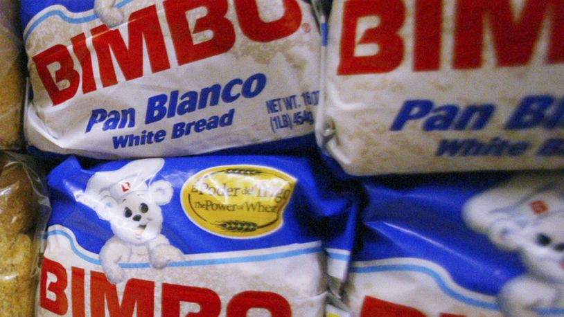 FILE - Bimbo bread is displayed on a shelf of a supermarket in Anaheim, Calif., on April 24, 2003. (AP Photo/Damian Dovarganes, Files)