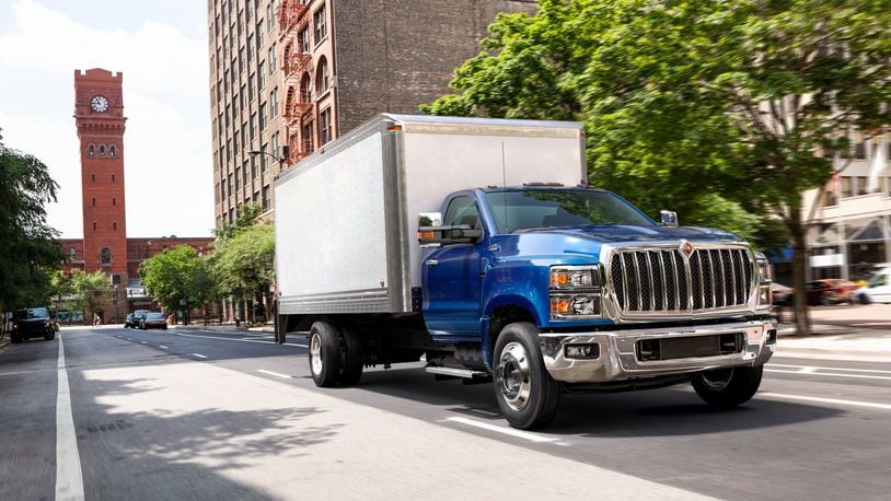 Navistar’s International CV series is part of a partnership with GM. The truck is assembled at Navistar’s Springfield manufacturing facility./Submitted