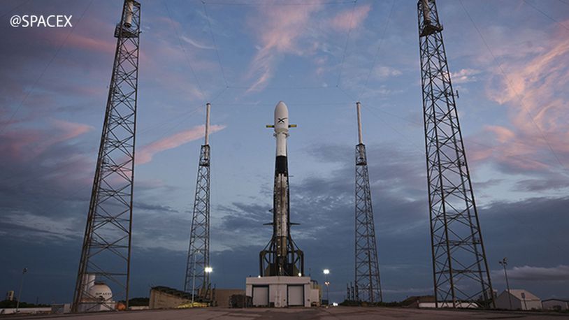 SpaceX is expected to launch 60 satellites from Cape Canaveral Air Force Station Wednesday night.(Photo via @SpaceX)